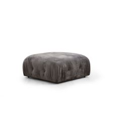 ATELIER DEL SOFA Tabure Bubble Pouffe, siva