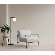 ATELIER DEL SOFA Fotelja Eti Bergere, siva