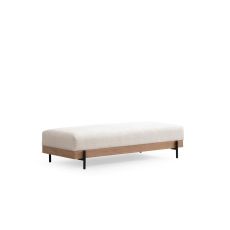 ATELIER DEL SOFA Tabure Eti Oak Pouffe, bela