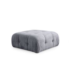 ATELIER DEL SOFA Tabure Amaris Pouffe, siva
