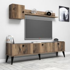 HANAH HOME TV komoda i polica Lidya, braon