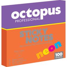 OCTOPUS Blok samolepljivi 75x75 100 lista neon  unl-0180