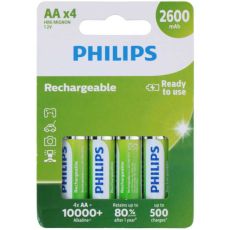 PHILIPS Baterija AA NiMH 1.2V 2600mAh (1/4)