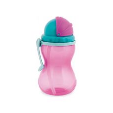 CANPOL Flašica sportska za bebe sa slamkom  370 ml 56/113 -Pink
