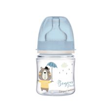 CANPOL Flašica za bebe sa širokim vratom 120 ml, pp - 35/231 plave boje 