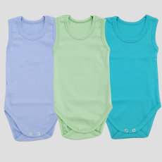 Corall Bodi Atliet Za Dečake Set Od 3, Plavi - Zeleni - Tirkiz