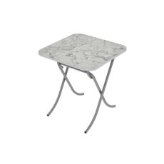 ALESTA Sto sklopiv 60x60 beli mermer