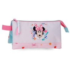 DISNEY MINNIE HAPPY TO BE ME prazna pernica sa 3 pregrade - pink