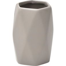 TENDANCE Čaša Dijamant 11,5x7,5cm keramika sivo smeđa
