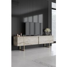HANAH HOME TV komoda Luxe, zlatna/mermer