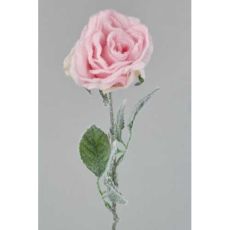 Novogodišnja dekoracija, cvet svilena snežna Ruža