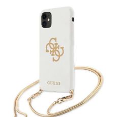 GUESS Futrola za iPhone 12/12 Pro White Gold Chain Collection