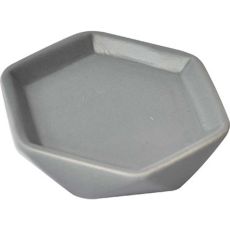 TENDANCE Posuda za sapun Dijamant 2x11,5 cm keramika, tamno siva