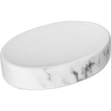 TENDANCE Posuda za sapun Marbre 13x8,5x3 cm keramika bela