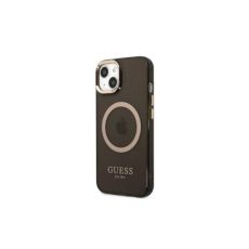 GUESS Futrola za iPhone 13 Pro, crna Gold Outline Translucent MagSafe