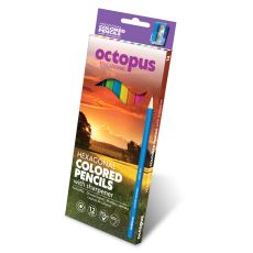 OCTOPUS Drvene boje 12/1 hexagonal sa gratis zarezačem unl-0359