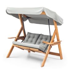 HANAH HOME Baštenska ljuljaška Galata Swing S2, siva