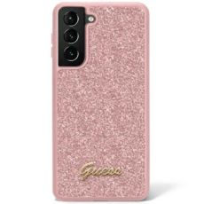 LICENSED GUESS Futrola za Samsung S23 Pink Glitter Script
