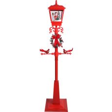 FESTA Ulična snežna lampa, crvena 180 cm 740416
