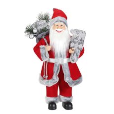 FESTA Novogodišnja figura Christopher, Deda Mraz, crvena, 50cm