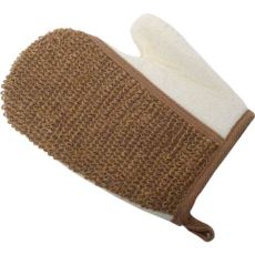 TENDANCE Masažna rukavica za kupanje 17,5X1,5X21 cm bambus smeđa