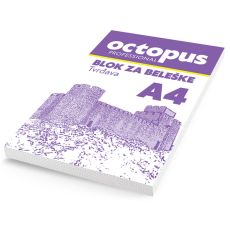 Blok za beleŠke a4 50l octopus unl-0526