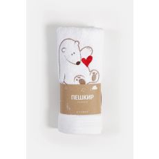 STEFAN Dečji peškir sa vezom 50x100cm Meda