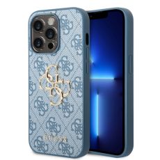 LICENSED GUESS GUESS Futrola za iPhone 14 Pro Max PU 4G BIG METAL LOGO BLUE