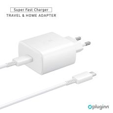 Kucni Punjac Pluginn AJ-45 PD Fast 45W redizajn za Samsung sa PD Type C kablom CE beli