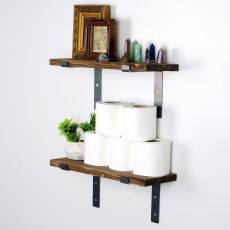 HANAH HOME Set zidnih polica 2/1 Lam005, braon