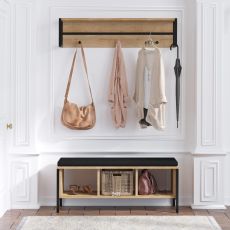 HANAH HOME Cipelarnik sa čivilukom Shana, svetlo braon