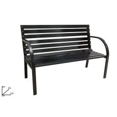 Baštenska klupa 120x58x83cm, crna