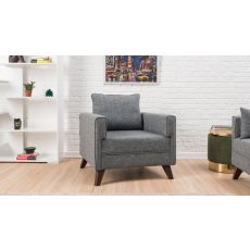 ATELIER DEL SOFA Fotelja Bella Armchair, siva