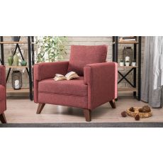 ATELIER DEL SOFA Fotelja Bella Armchair, crvena