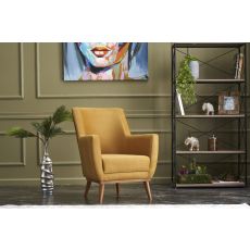 ATELIER DEL SOFA Fotelja Gonca, zlatna