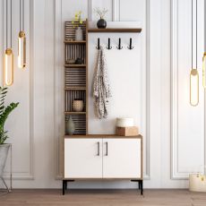 HANAH HOME Cipelarnik sa policama Viyana D, braon/bela