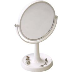 TENDANCE Kozmetičko ogledalo na stalku 19,5x13,5x27,5cm abs bela