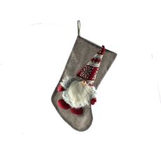 Novogodišnja dekoracija Božićna čarapa-Deda Mraz NY024