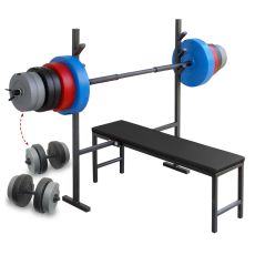 Benc klupa i tegovi - Benc klupa «LEON» tegovi 84kg i 2+1 šipka - proizvodac KLEON04