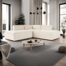 ATELIER DEL SOFA Ugaona garnitura More M, krem