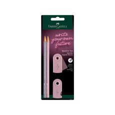 Grafitna olovka FC Sparkle set polyblister 2 graf. ol + rezač +gumica rose shadows 218480