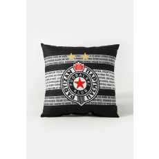 PARTIZAN Ukrasni jastuk 40x40cm Himna, crna