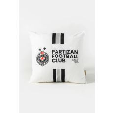 PARTIZAN Ukrasni jastuk 40x40cm Football club, bela