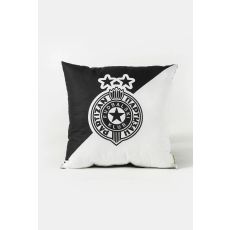 PARTIZAN Ukrasni jastuk 40x40cm, crna/bela