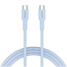 CANYON Kabl OnWire 60CL C-C 60W COLOR Braided 1m, svetlo plava