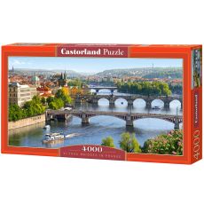 CASTORLAND Puzzle Vltava Bridges In Prague  - 4000 delova