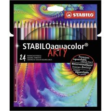 STABILO Drvene akvarel bojice Acquacolor Arty, set 1/24