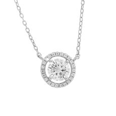 Srebrna ogrlica sa Swarovski kristalima 92300427 CR