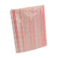 Slamčice papirne 100/1 pink unl-1301