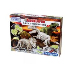 CLEMENTONI Science T-rex i Triceraptors Svetleći